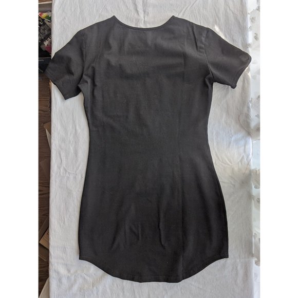 SHEIN Black T-Shirt Dress - Picture 2 of 5